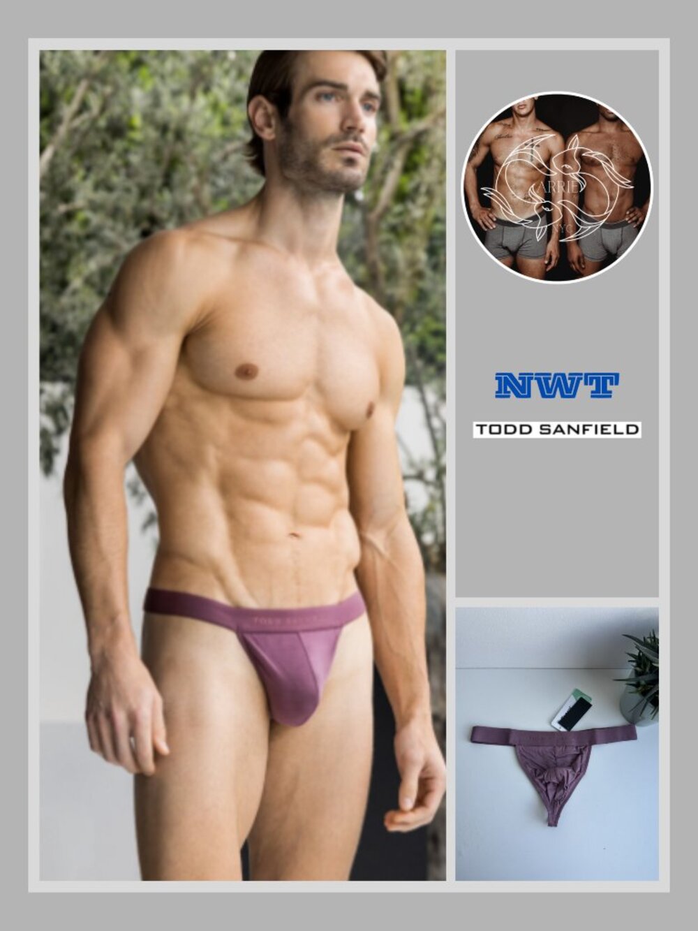 Todd Sanfield - Essential Thong - Mauve Purple (M)